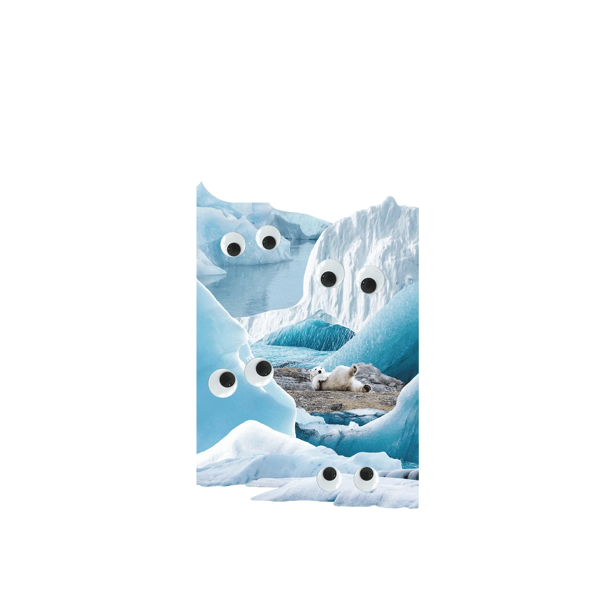 RHINOSHIELD Clear iPhone 13 Pro Max Case: Original Designs - Arctic Glacier's Eyes On You