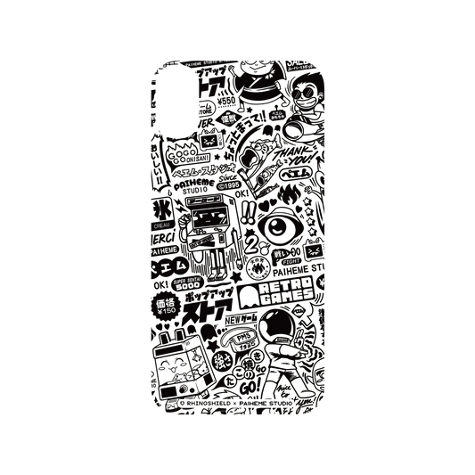 RHINOSHIELD X Paiheme Studio SolidSuit iPhone XR Case - Retro Games