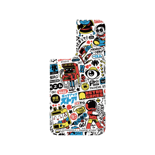 RHINOSHIELD X Paiheme Studio SolidSuit Samsung Galaxy S22+ Case - Retro Games Color