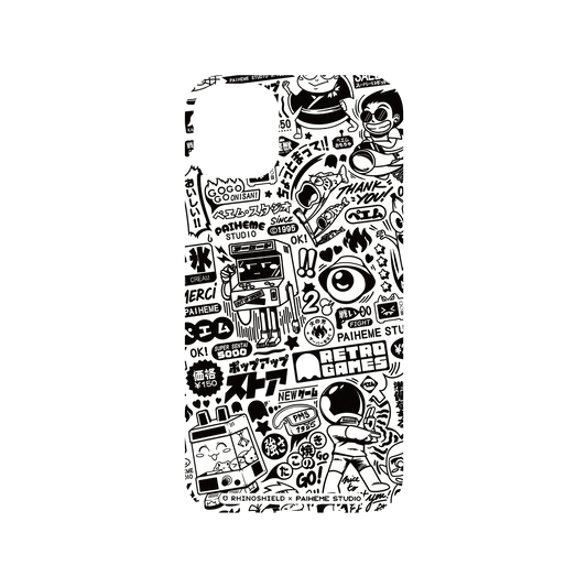 RHINOSHIELD X Paiheme Studio Mod NX iPhone 11 Case - Retro Games Backplate