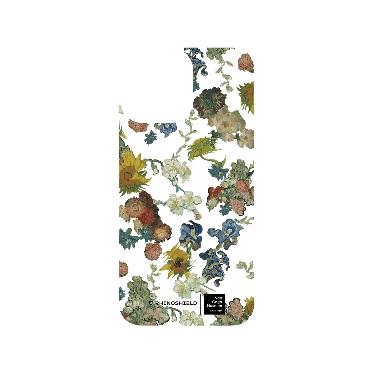 RHINOSHIELD X Van Gogh Museum  Clear iPhone 13 Pro Max Case - Vincent's Flowers - 50th Anniversary Transparent