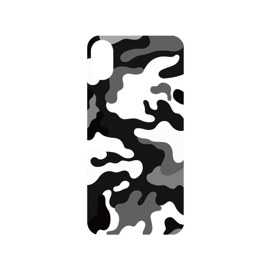 RhinoShield Mod NX iPhone X Case: Original Designs - Telo Mimetico B&W Camo Backplate
