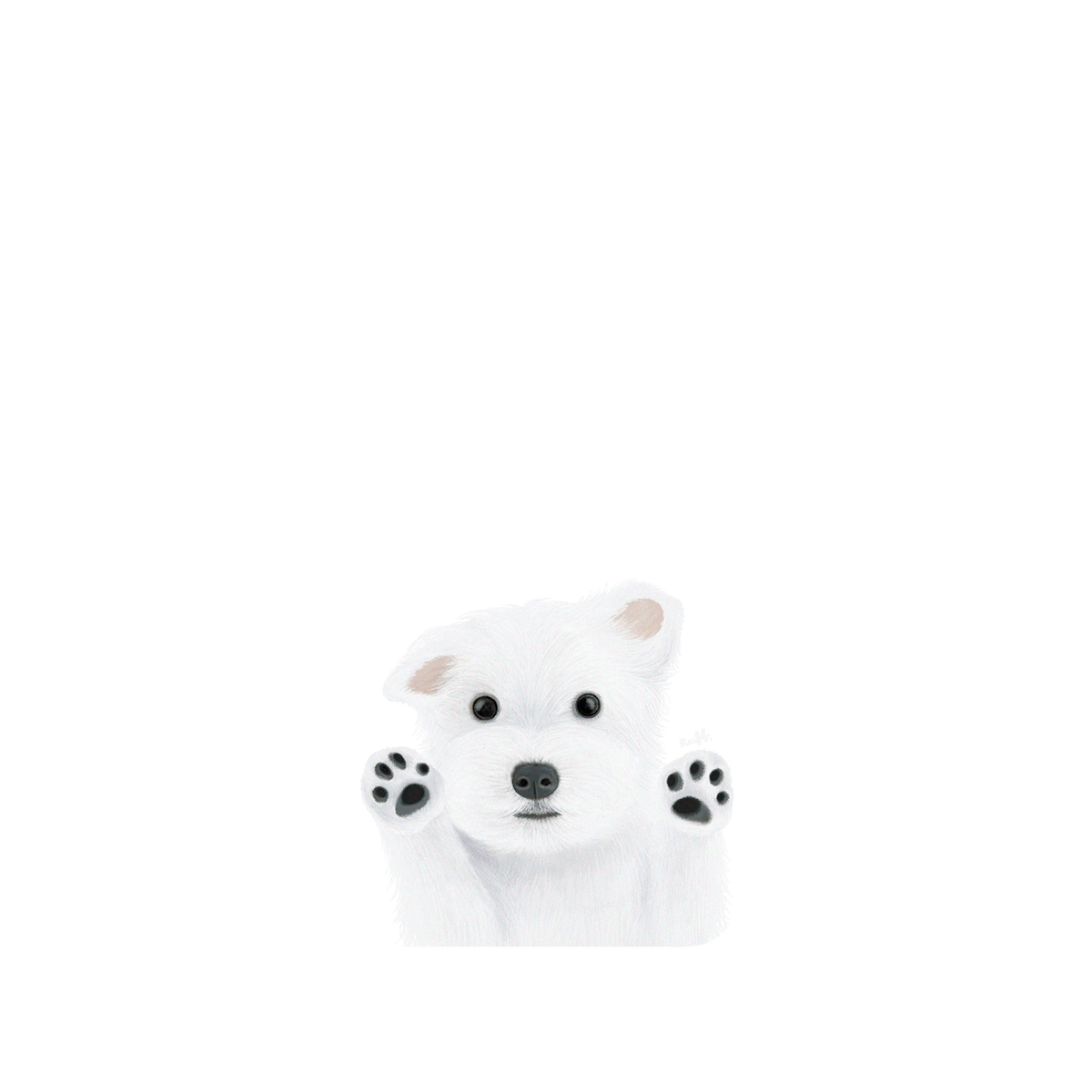 RhinoShield Mod NX iPhone 8 Case: Original Designs - Puppy Love Backplate