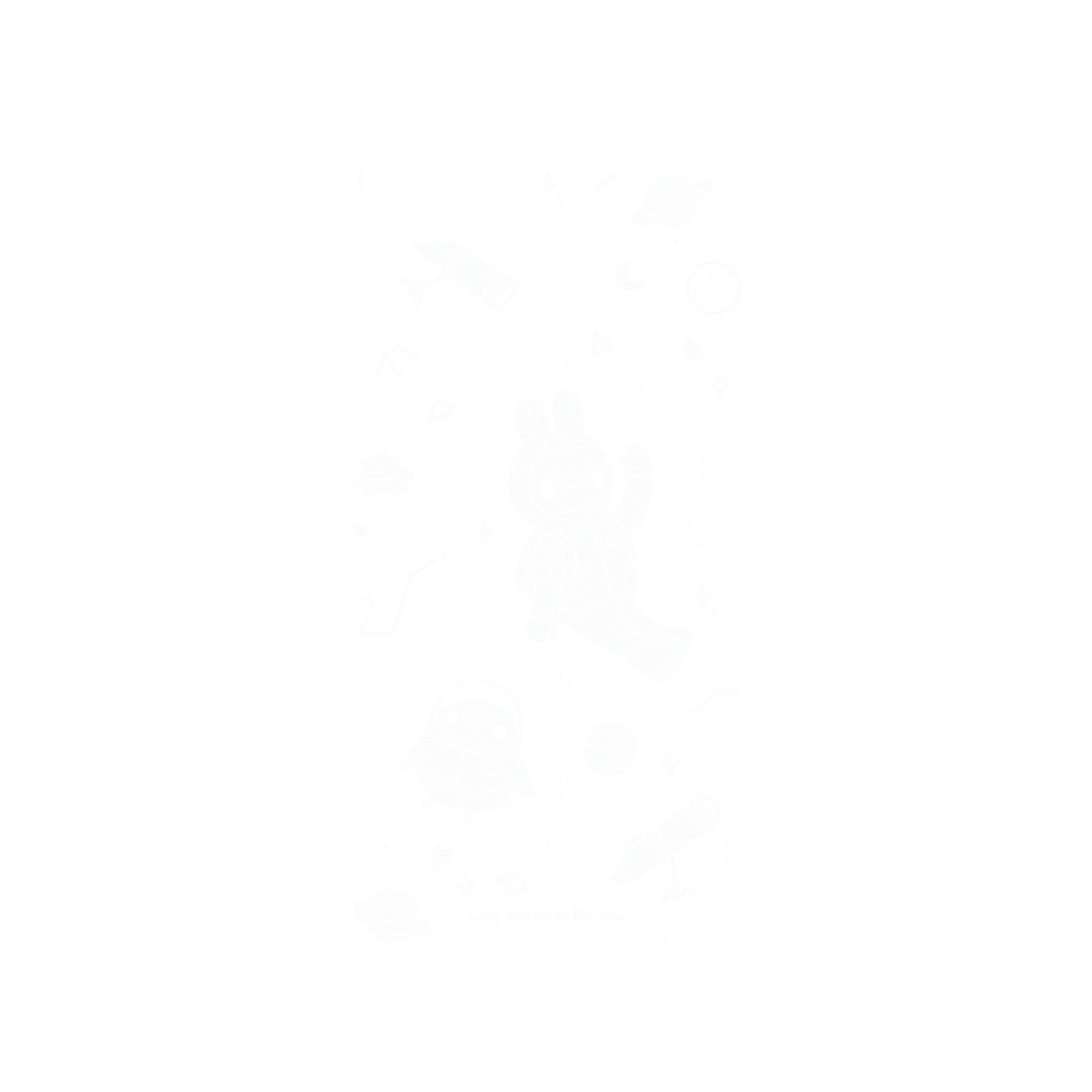 iPhone 7 犀牛盾Mod NX聯名設計款邊框背蓋兩用手機殼 懶散兔與啾先生 - outerspace