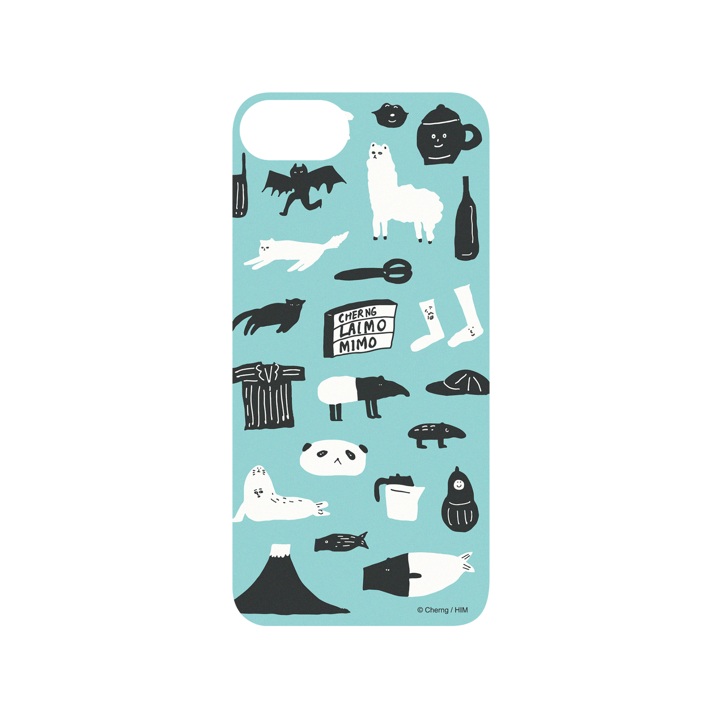RhinoShield X LAIMO Mod NX iPhone 8 Case - LAIMO Frameless Blue Backplate