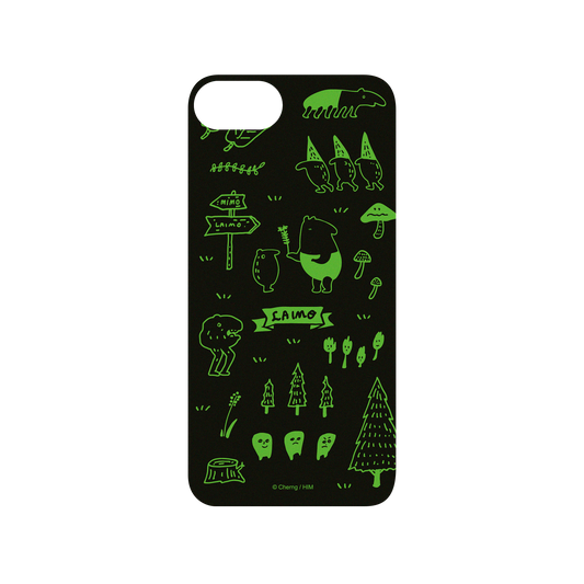 RhinoShield X LAIMO Mod NX iPhone SE (3rd generation) Case - LAIMO's Magic Forest (Night) Backplate