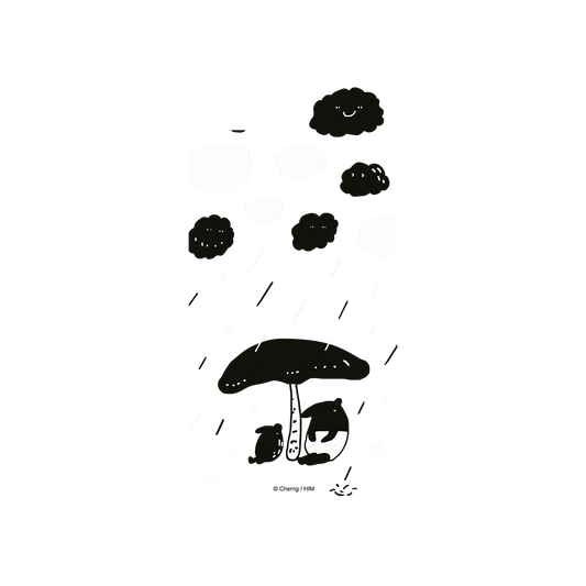 RhinoShield X LAIMO Mod NX iPhone SE (3rd generation) Case - It's Raining (Transparent) Backplate