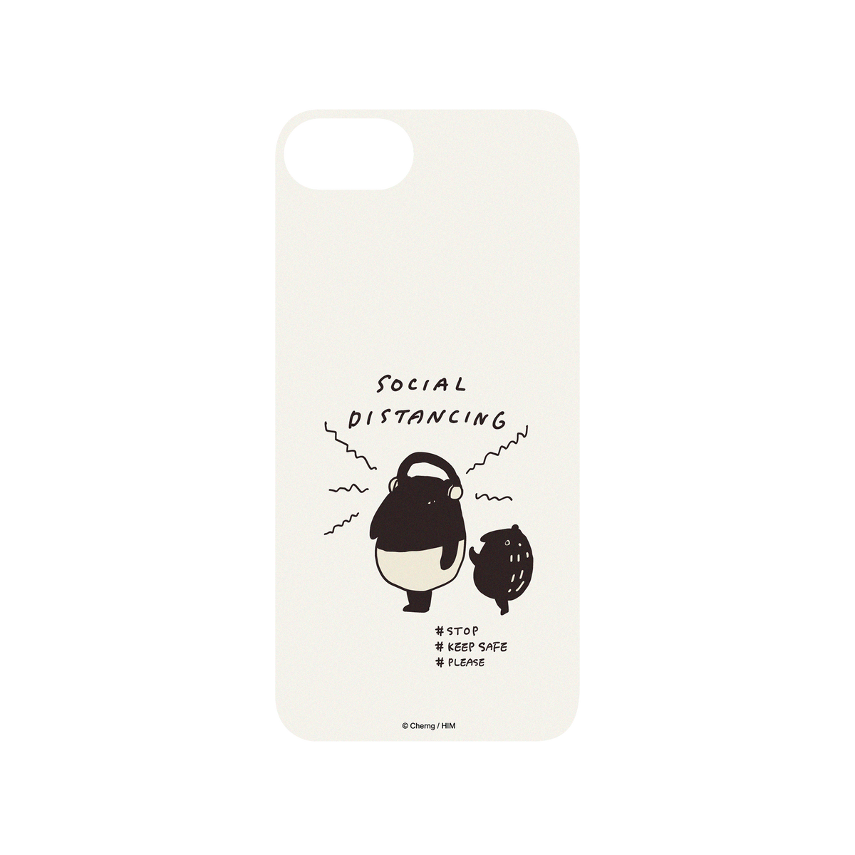 RHINOSHIELD X LAIMO Mod NX iPhone SE (3rd generation) Case - SOCIAL DISTANCING Backplate