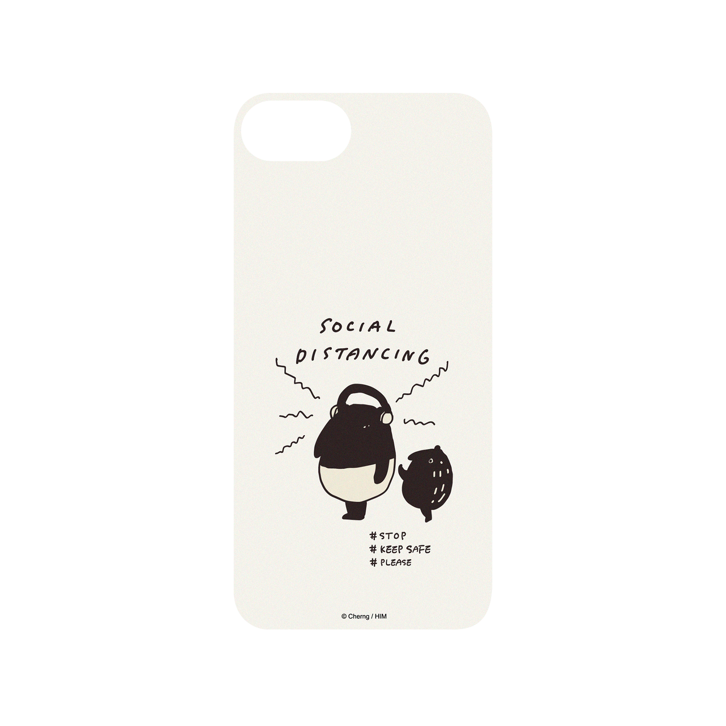 RHINOSHIELD X LAIMO Mod NX iPhone 7 Case - SOCIAL DISTANCING Backplate