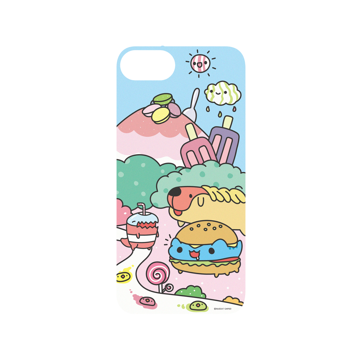RhinoShield X BUGCAT CAPOO Mod NX iPhone 8 Case - Capoo's World of Desserts Backplate