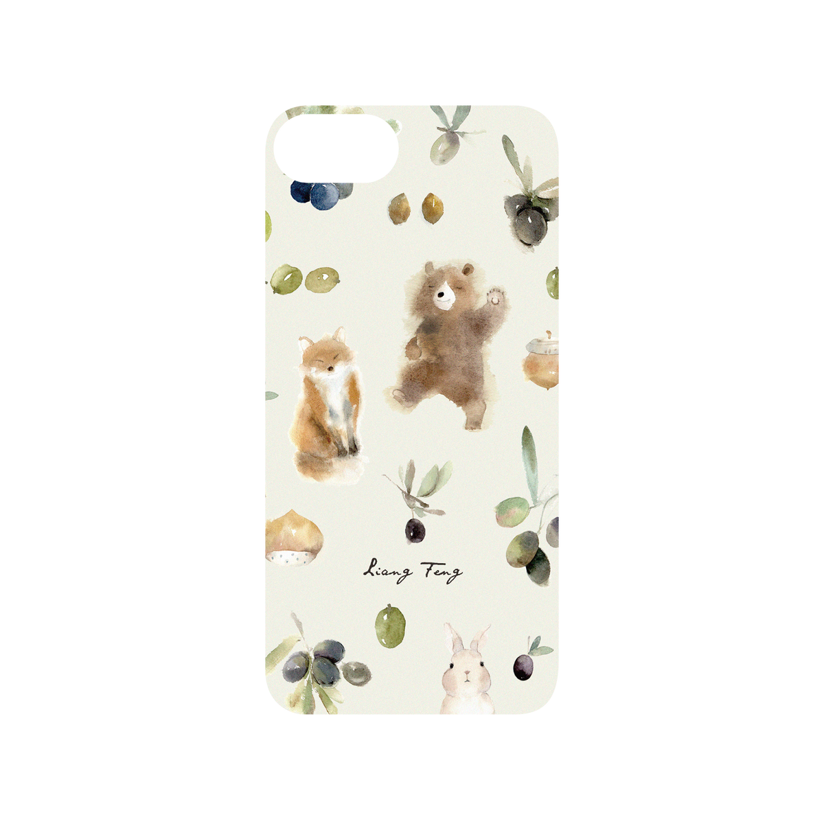 RhinoShield X Liang Feng Mod NX iPhone 7 Case - Olives and Animals Backplate