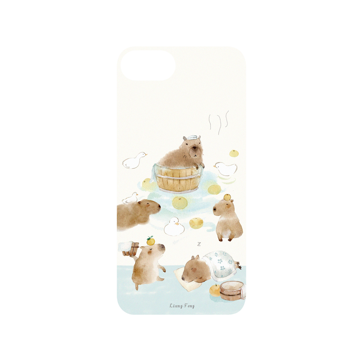 RHINOSHIELD X Liang Feng Mod NX iPhone SE (2nd generation) Case - capybaras Backplate