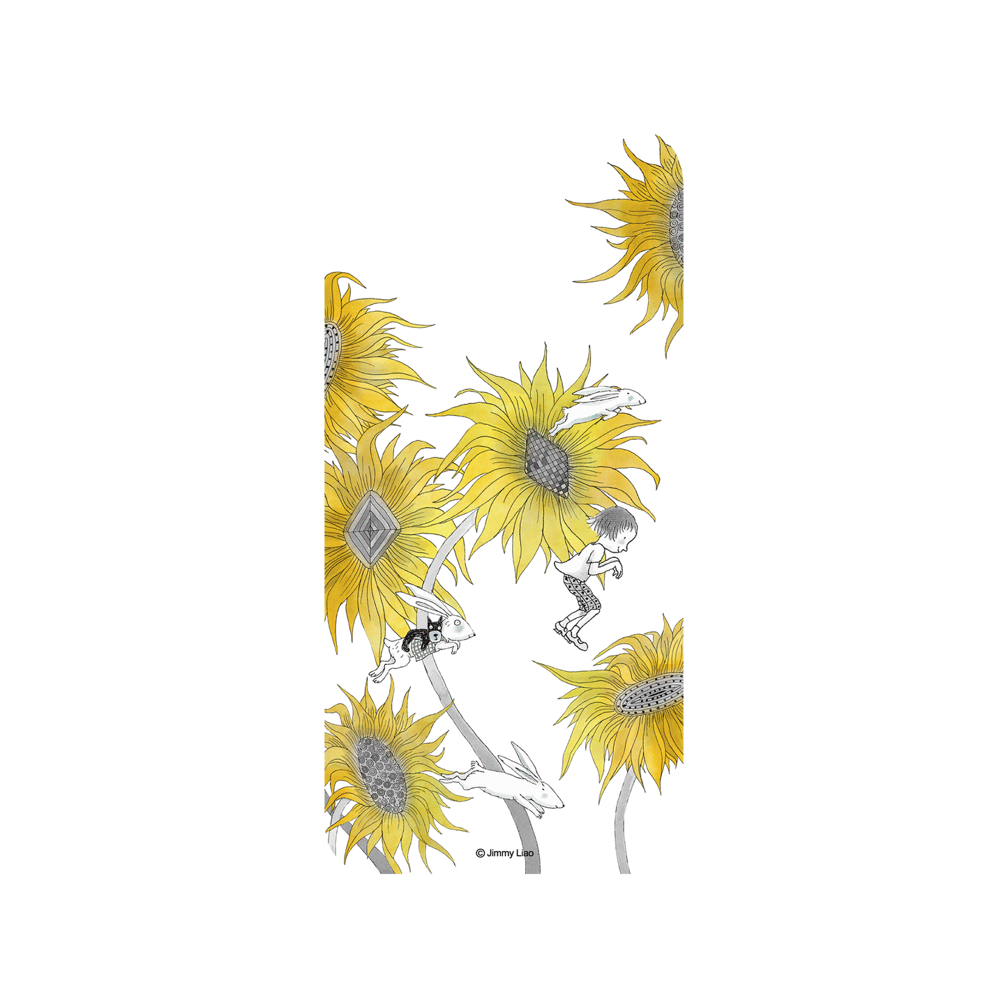RHINOSHIELD X Jimmy Mod NX iPhone 7 Case - Year of the Rabbit Series - Chasing in the sunflowers field Backplate