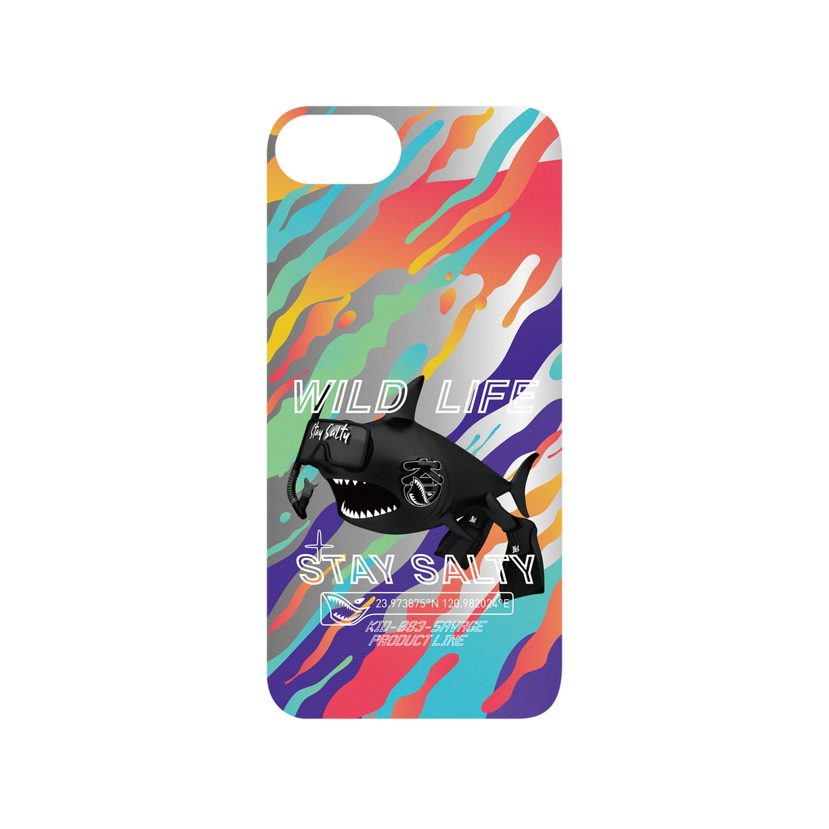 iPhone 7 犀牛盾Mod NX聯名設計款邊框背蓋兩用手機殼 KID - 淺水鯊魚