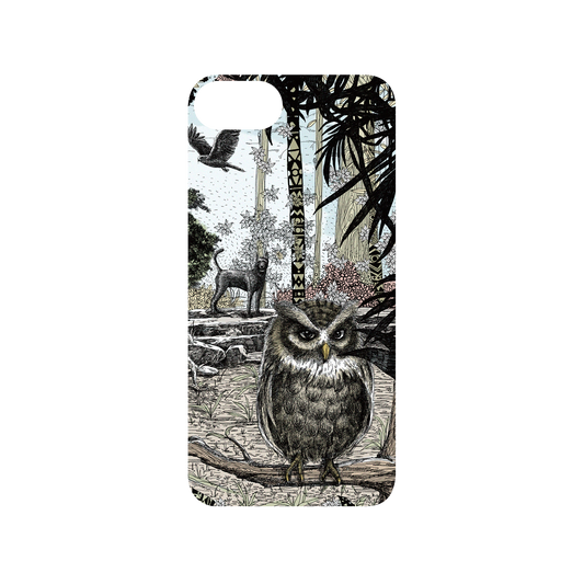 RhinoShield X WasangShow Mod NX iPhone 8 Case - Guarding The Forest - Owl Backplate
