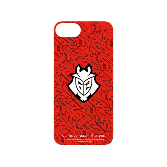 RhinoShield X G2 Esports Mod NX iPhone SE (2nd generation) Case - G2 - Red Pattern Backplate