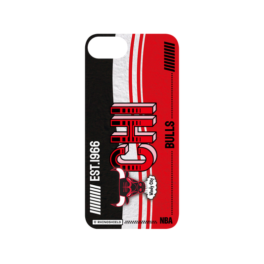 iPhone SE (第2代) 犀牛盾Mod NX聯名設計款邊框背蓋兩用手機殼 NBA - 復古球員卡-芝加哥公牛 Chicago Bulls - Vintage Card
