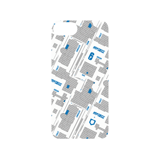RhinoShield X 6: Siege Mod NX iPhone SE (2nd generation) Case - Map - Blue Backplate