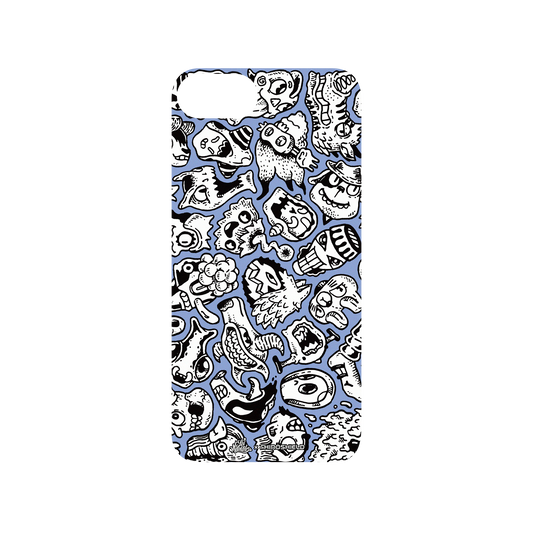 RhinoShield X Lei Melendres Mod NX iPhone 8 Case - Puzzle Heads Blue 2 Backplate