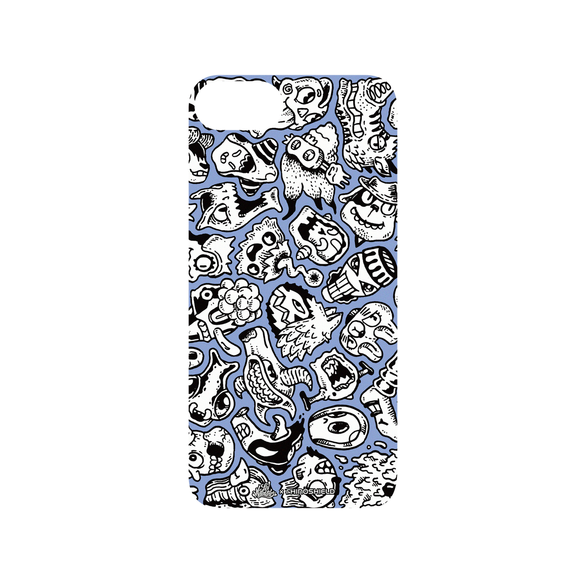 RhinoShield X Lei Melendres Mod NX iPhone SE (2nd generation) Case - Puzzle Heads Blue 2 Backplate