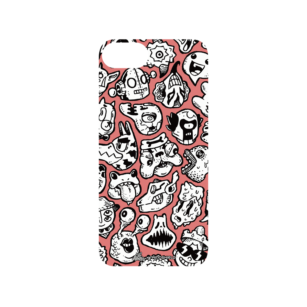 RhinoShield X Lei Melendres Mod NX iPhone SE (2nd generation) Case - Puzzle Heads Red Backplate