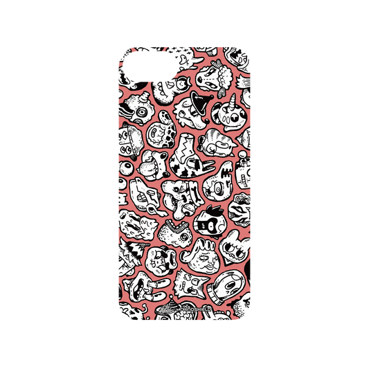 RhinoShield X Lei Melendres Mod NX iPhone 8 Case - Puzzle Heads Red 2 Backplate