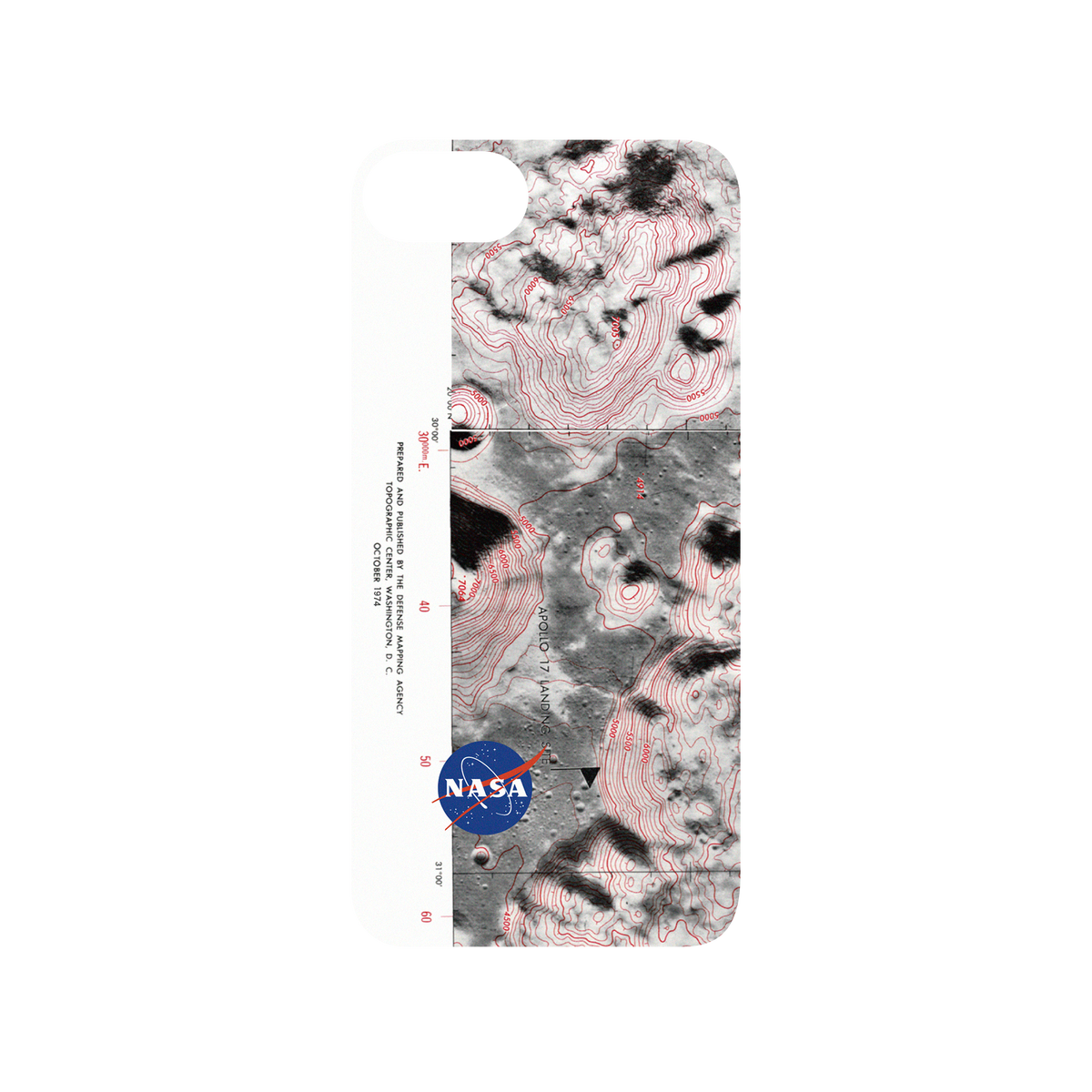 RhinoShield X Cosmos Mod NX iPhone 8 Case - Apollo 17 Landing Site Backplate