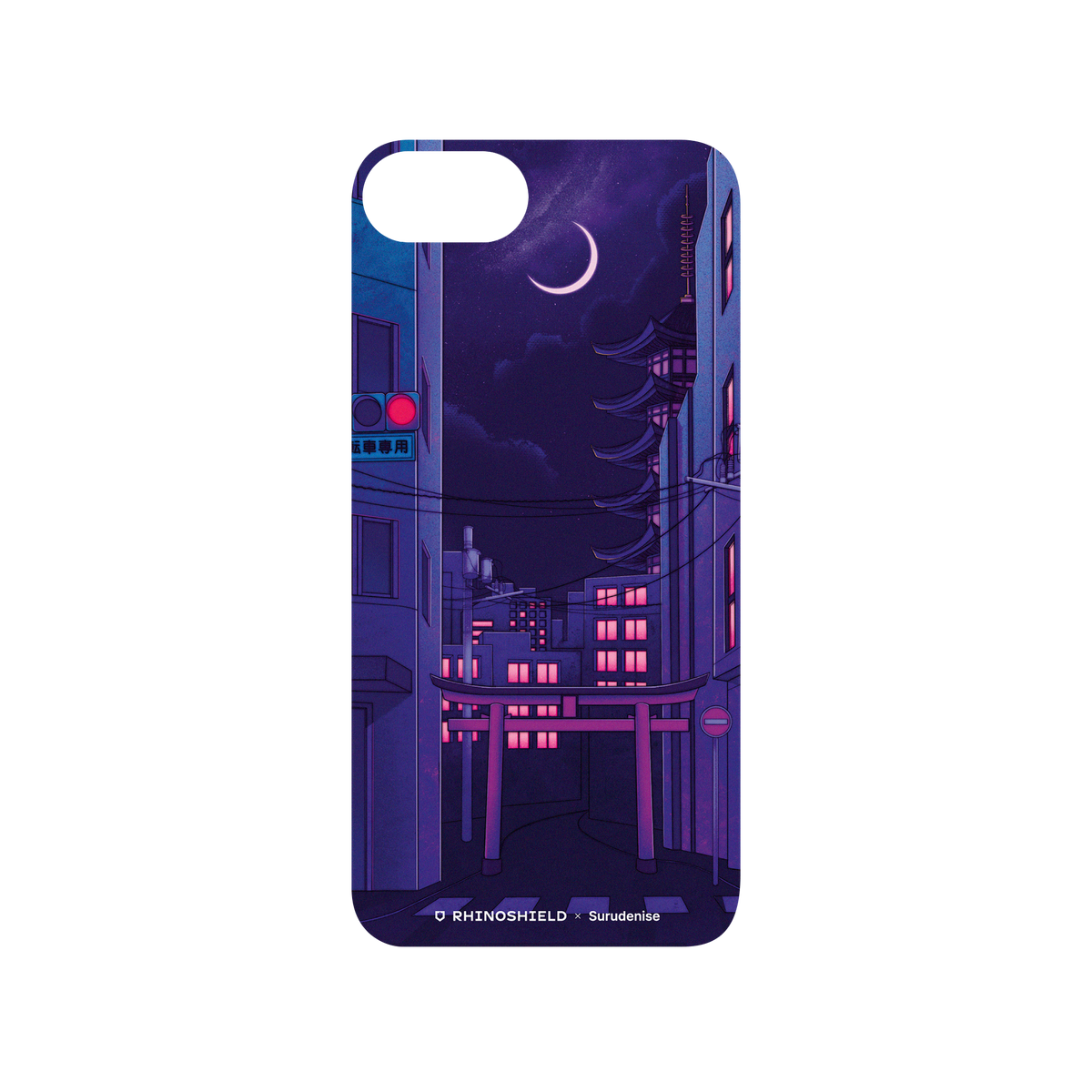 RhinoShield X Surudenise Mod NX iPhone SE (2nd generation) Case - Tokyo Night Backplate