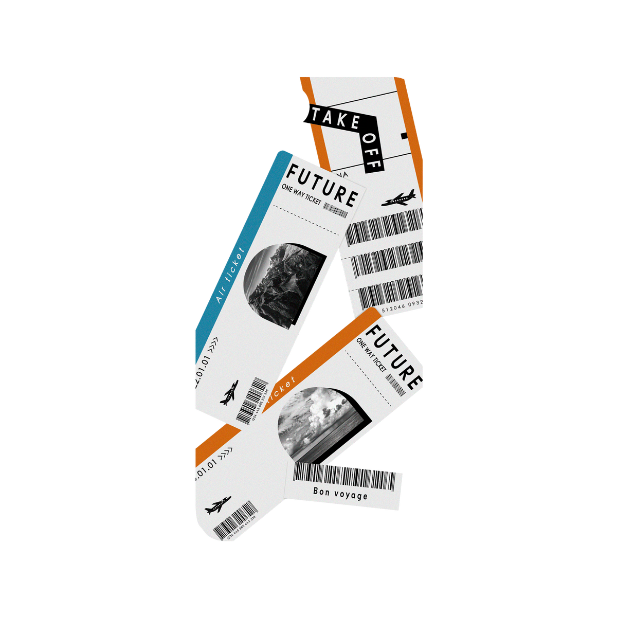 RHINOSHIELD Mod NX iPhone 8 Plus Case: Original Designs - Air Ticket Backplate