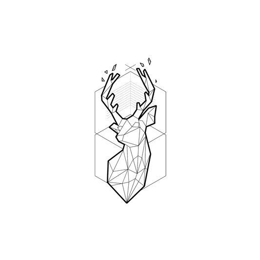 (SKUEOL) (EOL) iPhone 7 Plus 犀牛盾Mod NX獨家設計款邊框背蓋兩用手機殼 - 幾何-北歐系列/黑鹿