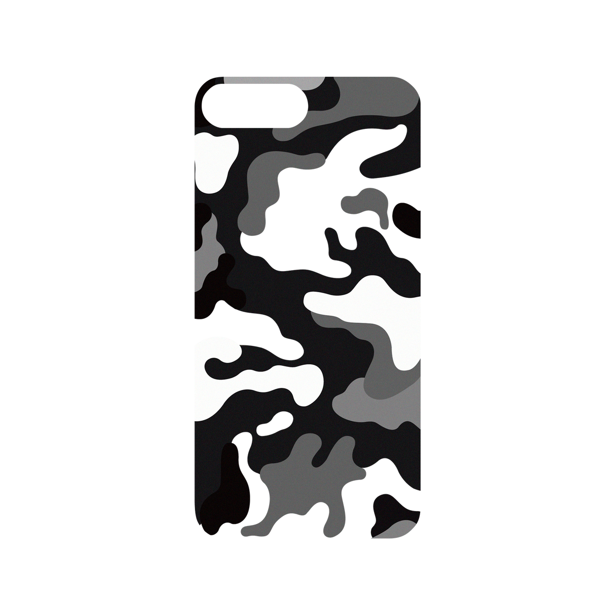 RhinoShield Mod NX iPhone 7 Plus Case: Original Designs - Telo Mimetico B&W Camo Backplate