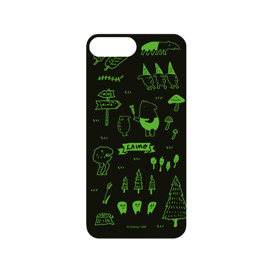 RhinoShield X LAIMO Mod NX iPhone 8 Plus Case - LAIMO's Magic Forest (Night) Backplate