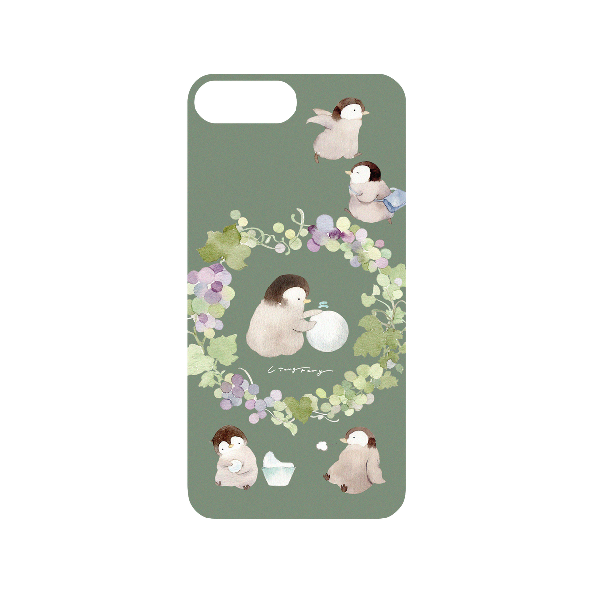 RhinoShield X Liang Feng Mod NX iPhone 8 Plus Case - Busy penguin Backplate