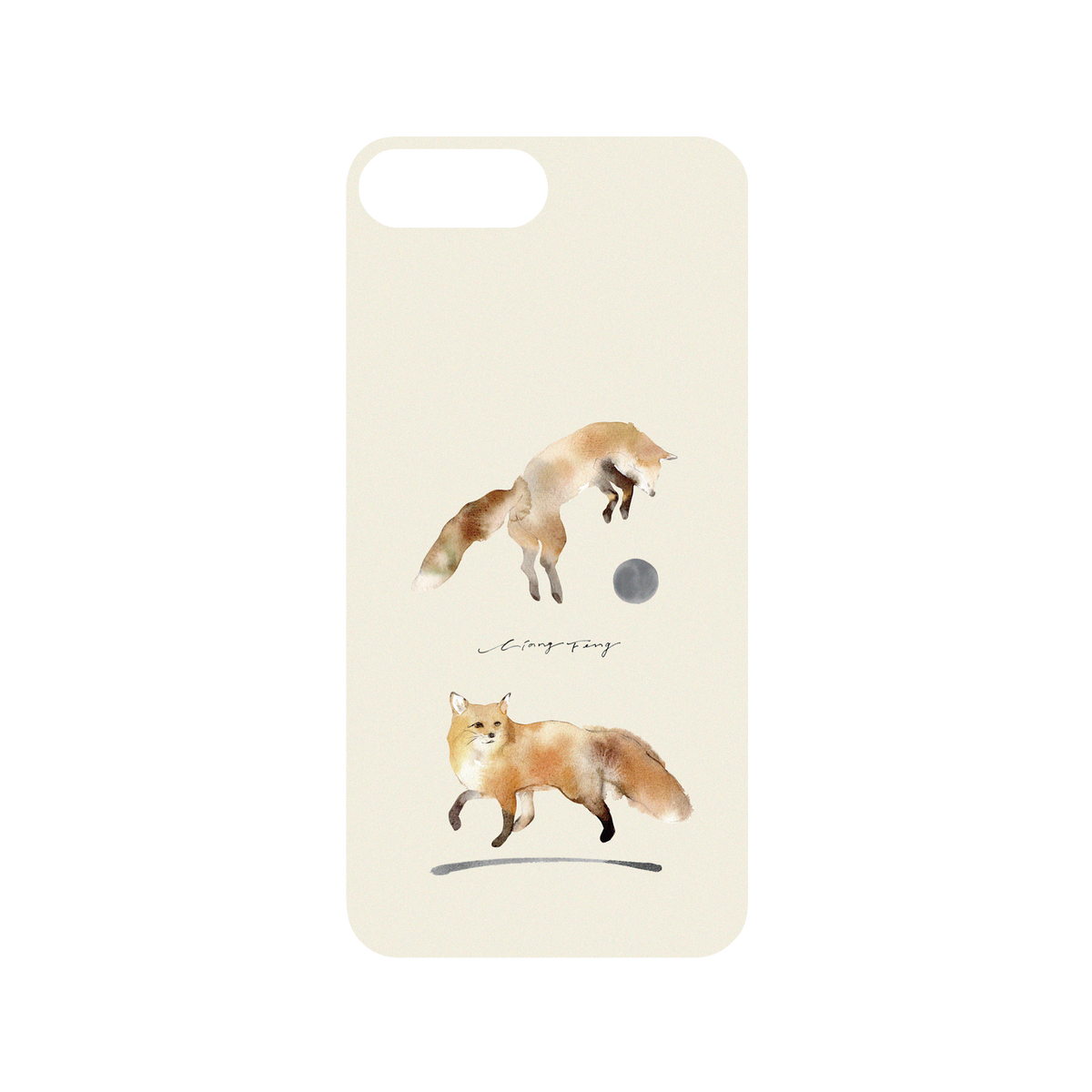 RHINOSHIELD X Liang Feng Mod NX iPhone 8 Plus Case - foxes Backplate