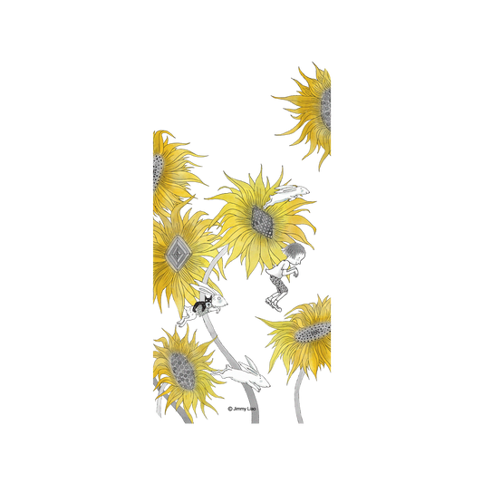 RHINOSHIELD X Jimmy Mod NX iPhone 7 Plus Case - Year of the Rabbit Series - Chasing in the sunflowers field Backplate