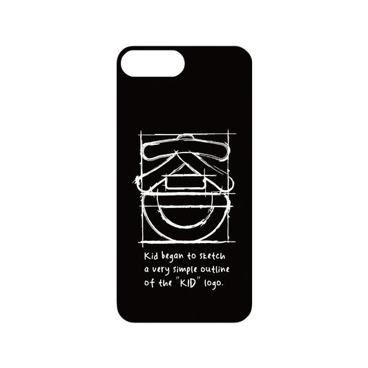 iPhone 8 Plus 犀牛盾Mod NX聯名設計款邊框背蓋兩用手機殼 KID - KID笑臉-草稿素描款