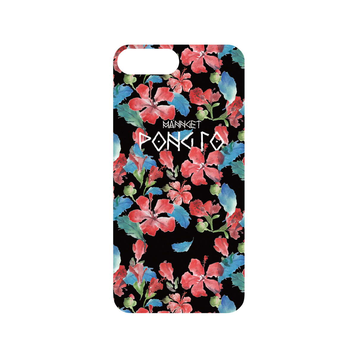 RhinoShield X WasangShow Mod NX iPhone 8 Plus Case - WAWA - Hibiscus Flower Black Backplate