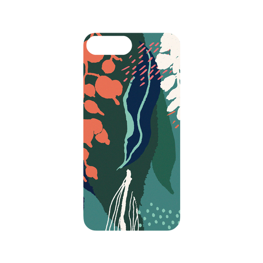 RhinoShield X WasangShow Mod NX iPhone 8 Plus Case - Ocean WAWA - Alpinia (2020) Backplate