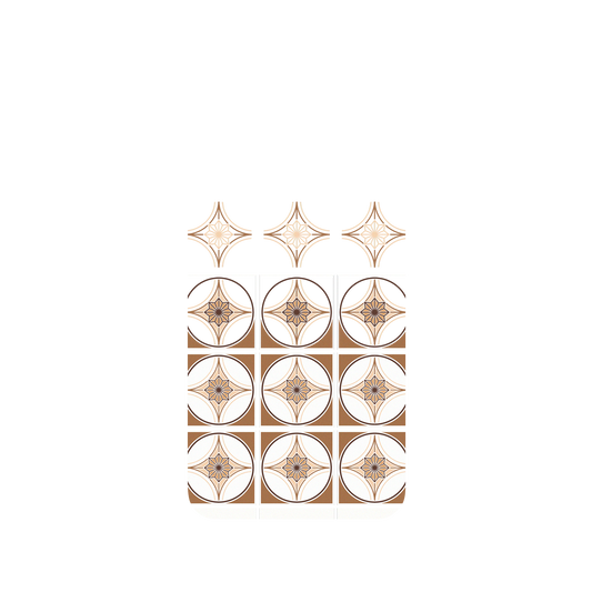 RhinoShield X OldHouseFace Mod NX iPhone 7 Plus Case - Newtro Tiles - Mocha Backplate