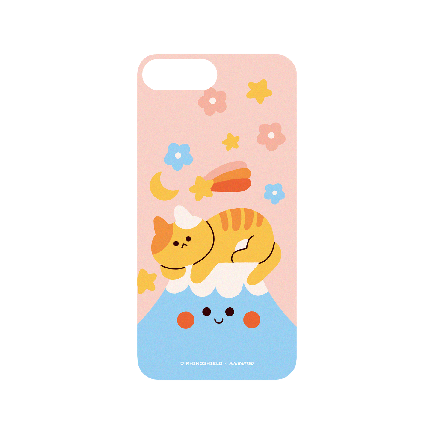 RHINOSHIELD X NINIWANTED Mod NX iPhone 7 Plus Case - Cat on Mount Fuji Backplate