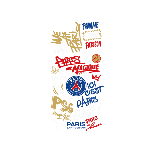 RhinoShield X PSG Mod NX iPhone 7 Plus Case - Paris Saint-Germain - Graffiti Backplate