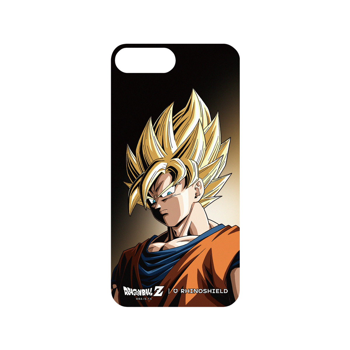 RhinoShield X Dragon Ball Z Mod NX iPhone 8 Plus Case - Goku - Super Saiyan - Dark edition Backplate