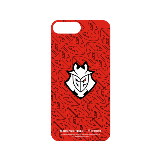 RhinoShield X G2 Esports Mod NX iPhone 7 Plus Case - G2 - Red Pattern Backplate
