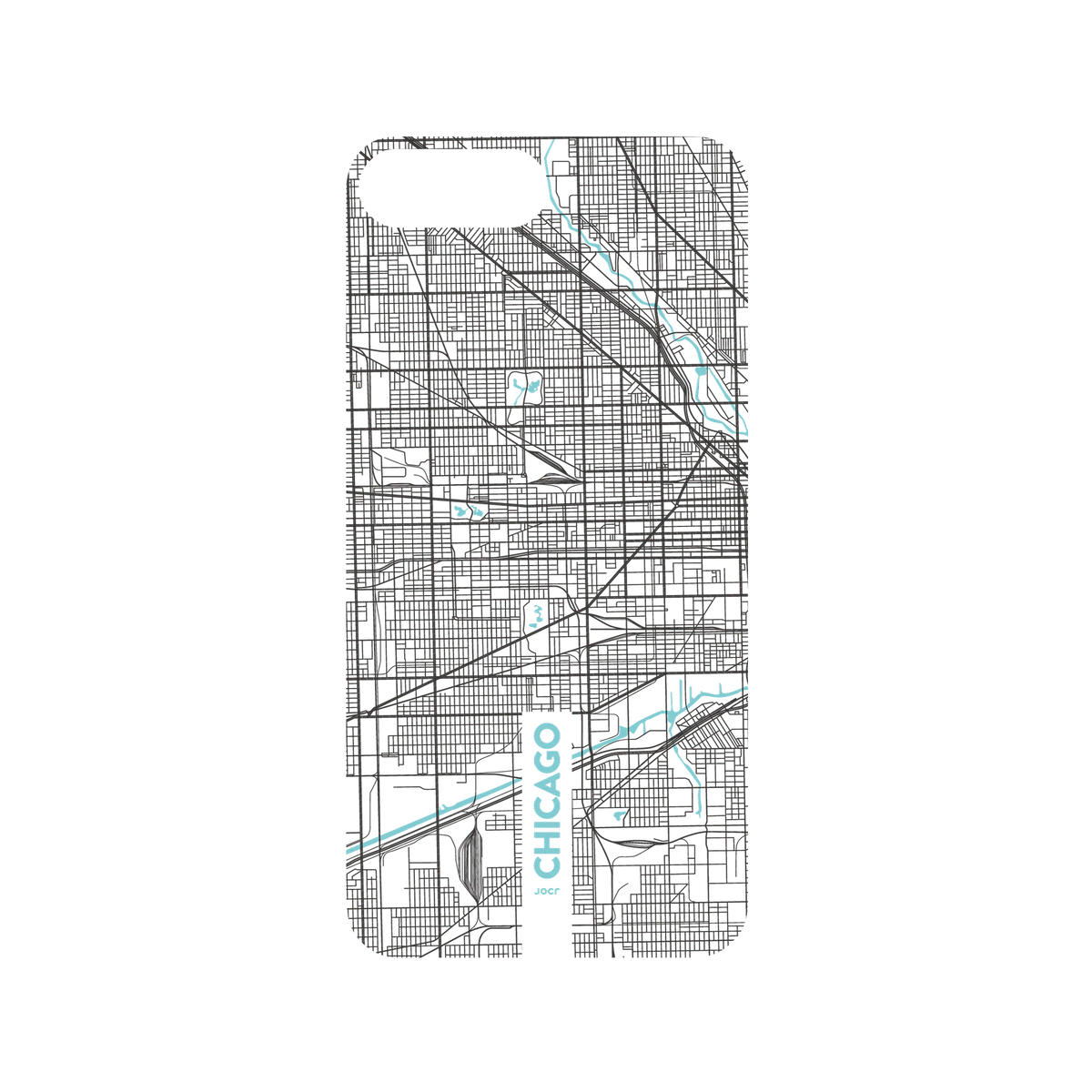 RhinoShield X JOCR Mod NX iPhone 8 Plus Case - Chicago (Black Logo) Backplate