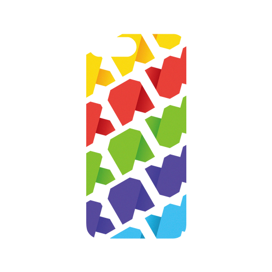 RhinoShield X JOCR Mod NX iPhone 7 Plus Case - Raw Rainbow Pattern Big Backplate