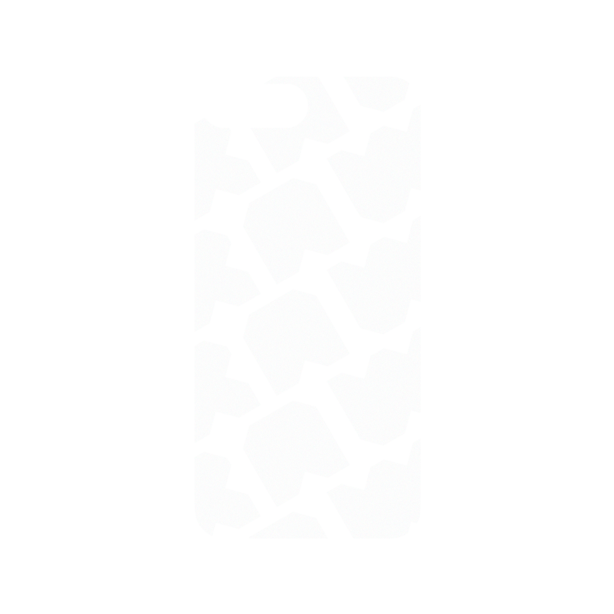 RhinoShield X JOCR Mod NX iPhone 8 Plus Case - Raw White Pattern Big Backplate
