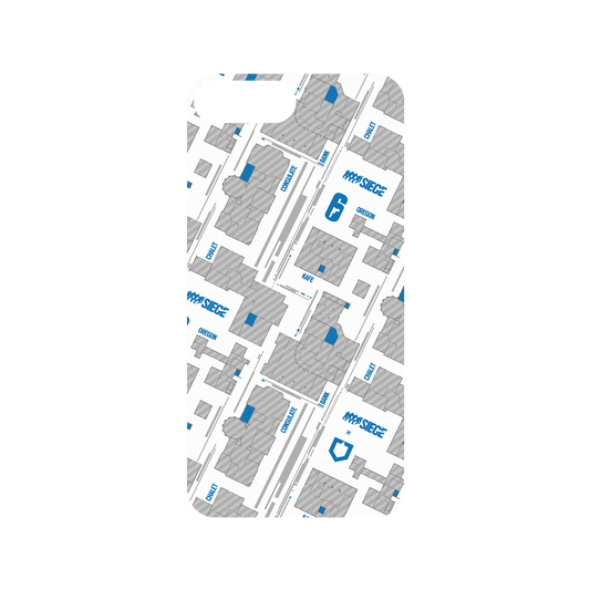 RhinoShield X 6: Siege Mod NX iPhone 8 Plus Case - Map - Blue Backplate