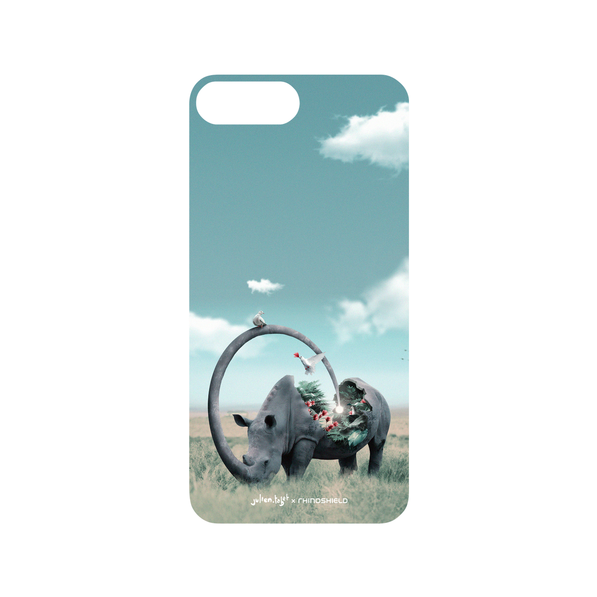 RhinoShield X Julien Tabet Mod NX iPhone 7 Plus Case - Secret Garden Backplate