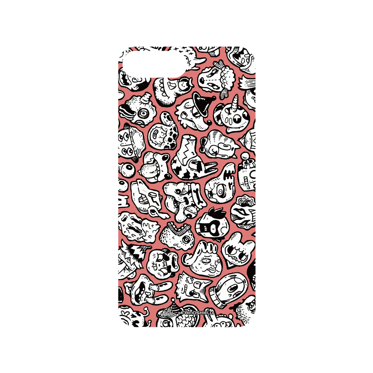 RhinoShield X Lei Melendres Mod NX iPhone 7 Plus Case - Puzzle Heads Red 2 Backplate