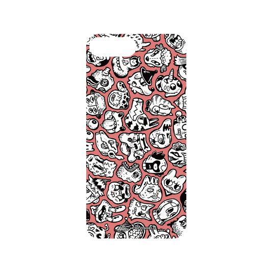 RhinoShield X Lei Melendres Mod NX iPhone 7 Plus Case - Puzzle Heads Red 2 Backplate